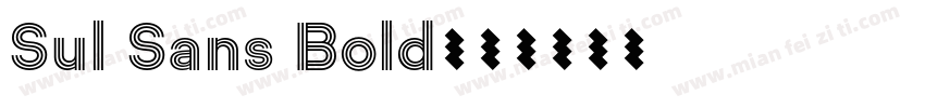 Sul Sans Bold字体转换